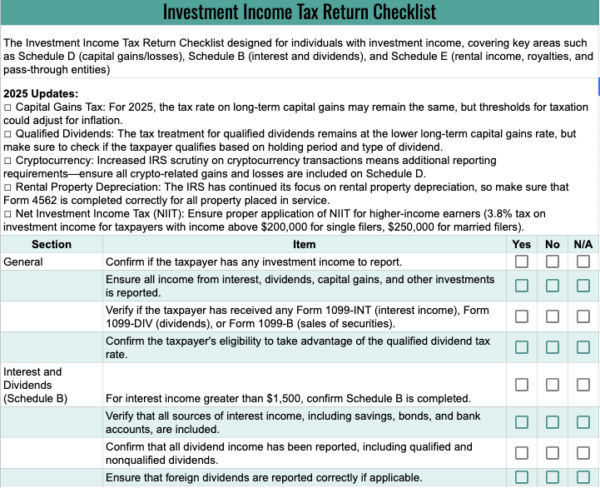 Simplified 1040 Filing: The 2025 Tax Year Preparation Checklist